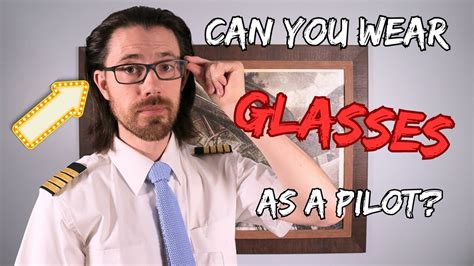 can pilots wear glasses